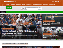 Tablet Screenshot of hornsports.com